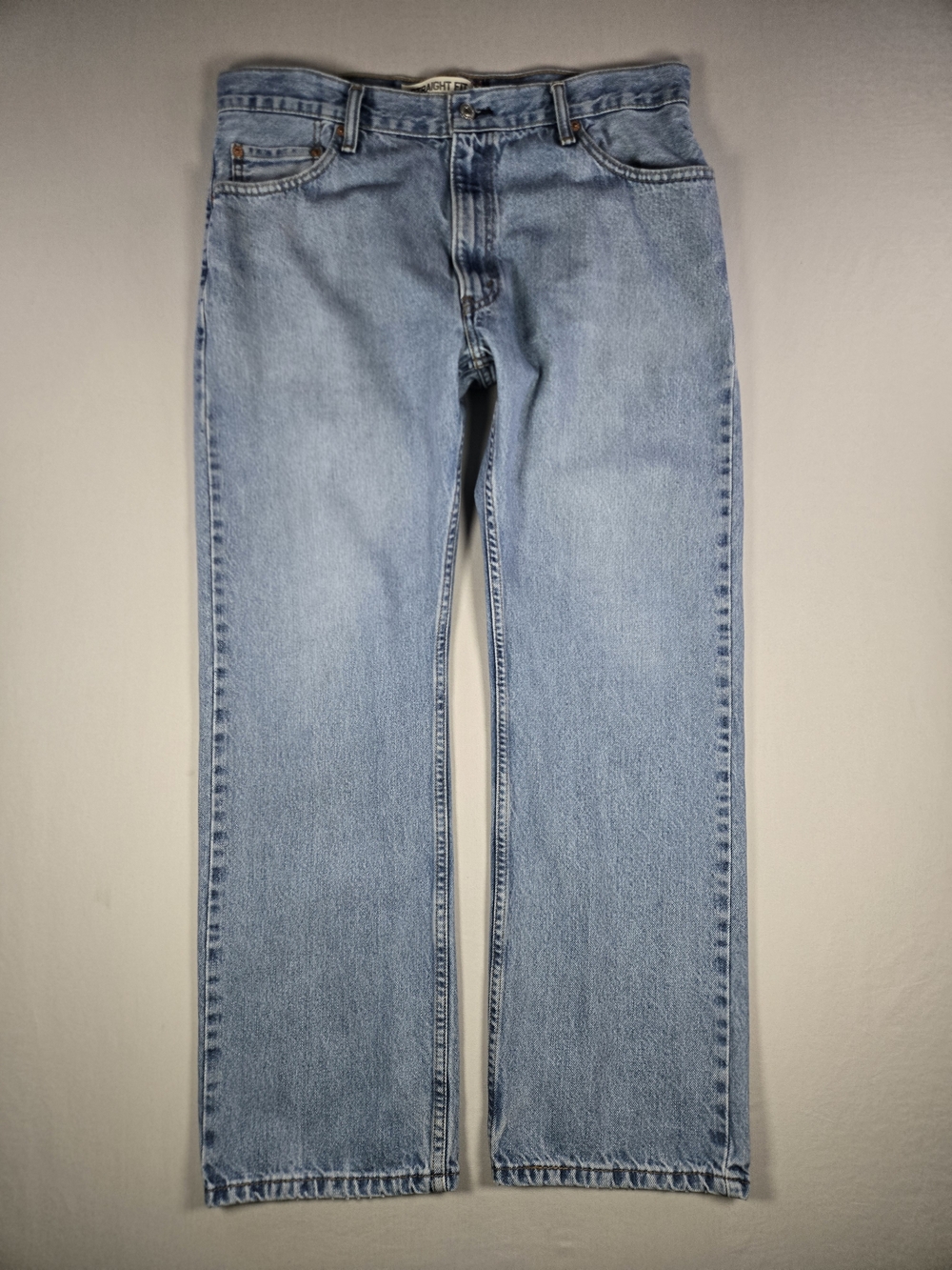 Vintage Y2K Levi's 505 Regular Fit Straight Leg Jeans Light Wash 36x30